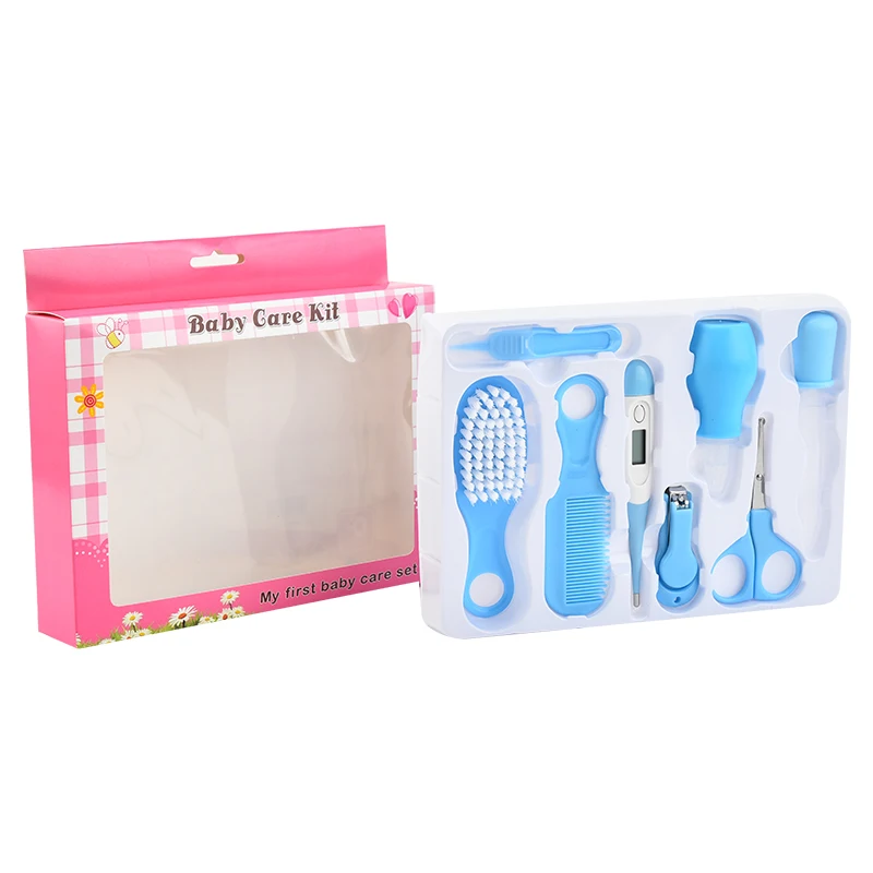 Baby Safety Product 8pcs Baby Grooming Scissors Nail Clipper Manicure Care Set Baby Skin Care Set