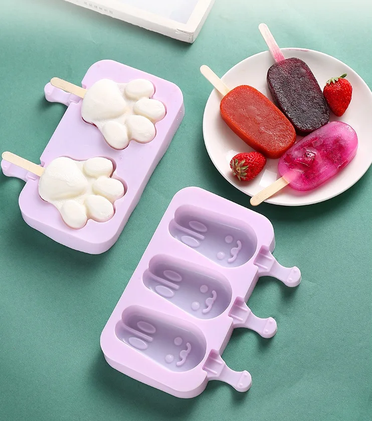 Reusable Ice Cream Mold Popsicle Maker DIY Freezer Ice Lolly Mould Silicone Popsicle Molds Maker Homemade