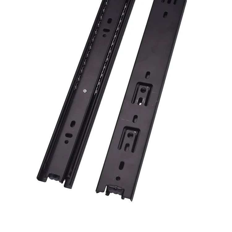45mm Furniture Hardware Full Extension Ball Bearing Kitchen Holds Telescopic Rails Drawer Channel Drawer Slide