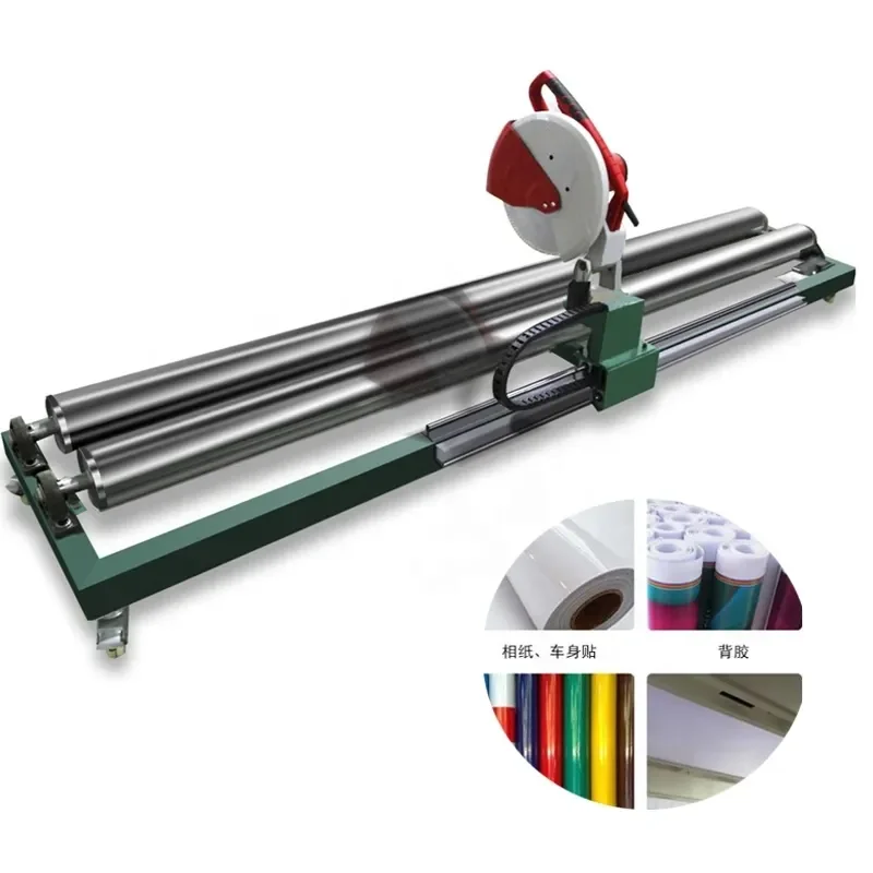 Tarpaulin Roll Fabric Thermal Paper Slitting Plastic Rolls Cutting Machine Roll Slitter Machine