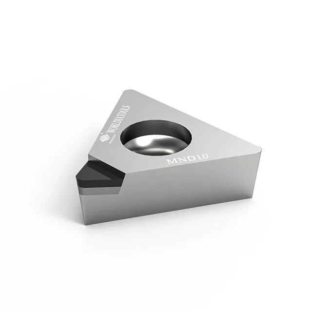 Высокоточная Алмазная токарная пластина CNC PCD с наконечником материалом MND10 TCGW/TCGT для алюминиевого полного лица полная