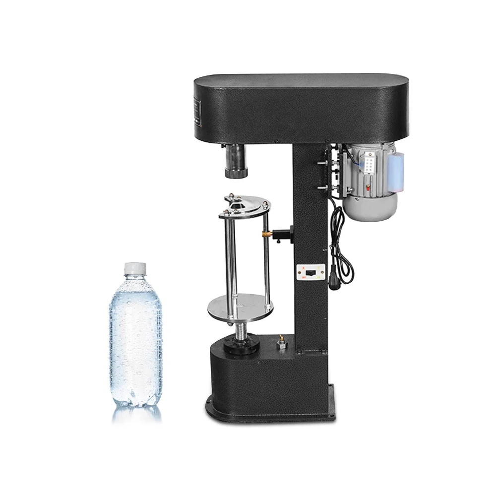 Semi-auto Multifunctional Bottle Plastic Cap Locking Machine Adjustable Tray Beverage Soda Beer Bottle PET Cap Sealing Machine