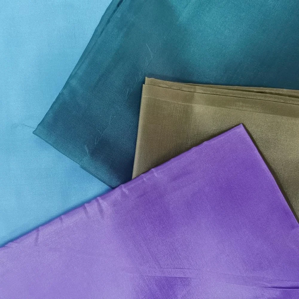 Высококачественная подкладочная ткань 100% полиэстер 210T habutai Китай шелковая однотонная окрашенная 50 г/м