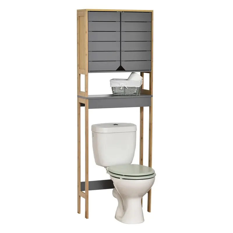 bathroom cabinet chest  locker  stripe  wood  toilet tank toilet rack