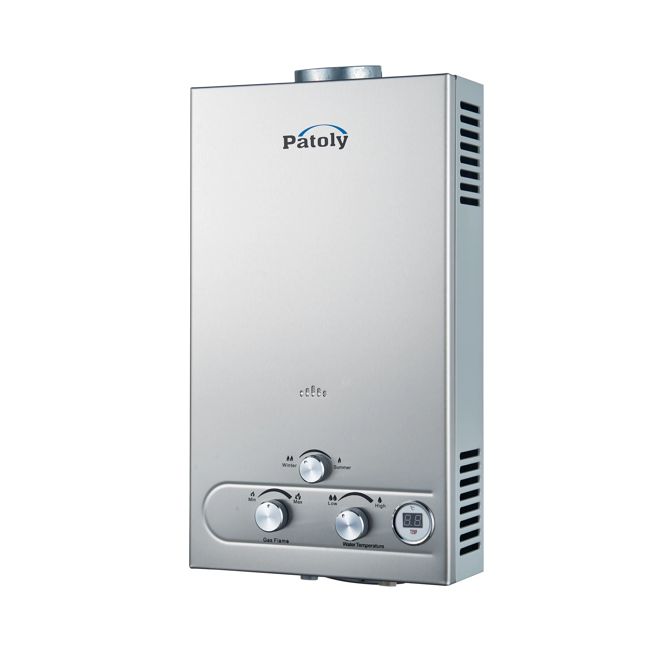 Wholesale reasonable price tankless 0.02~0.8mpa water pressure 6 liter instant gas geyser price for sale for home