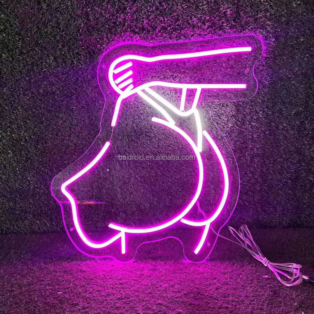 Custom neon sign 3D UV printed led neon sign Spaceman UV printed Comic Anime light up sign for art decoration