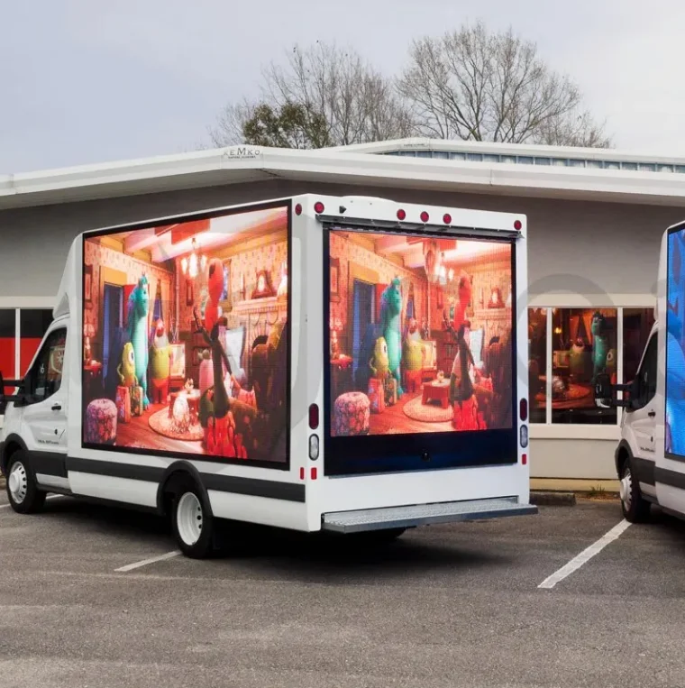 Mobile P6 P8 P10 Hd Truck/van/trailer Mount Advertising Mobile Led Billboard Outdoor Advertising Truck Led Digital Display