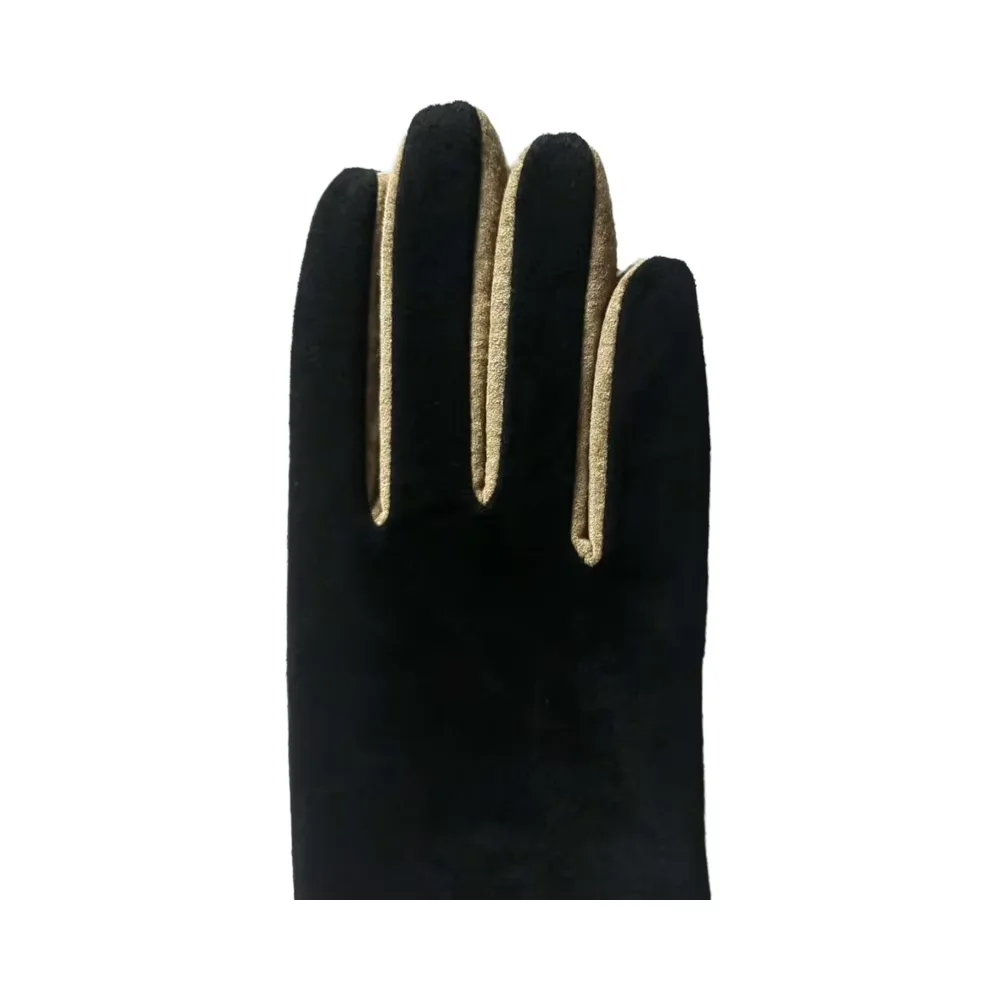 Hot sales high quality new style genuine leather fashion dress gloves for ladies pig suede leather gloves low rate price