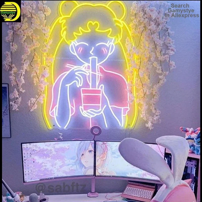 wholesale 3D Uzumaki neon sign flexible tube Custom anime wedding party decoration neon sign