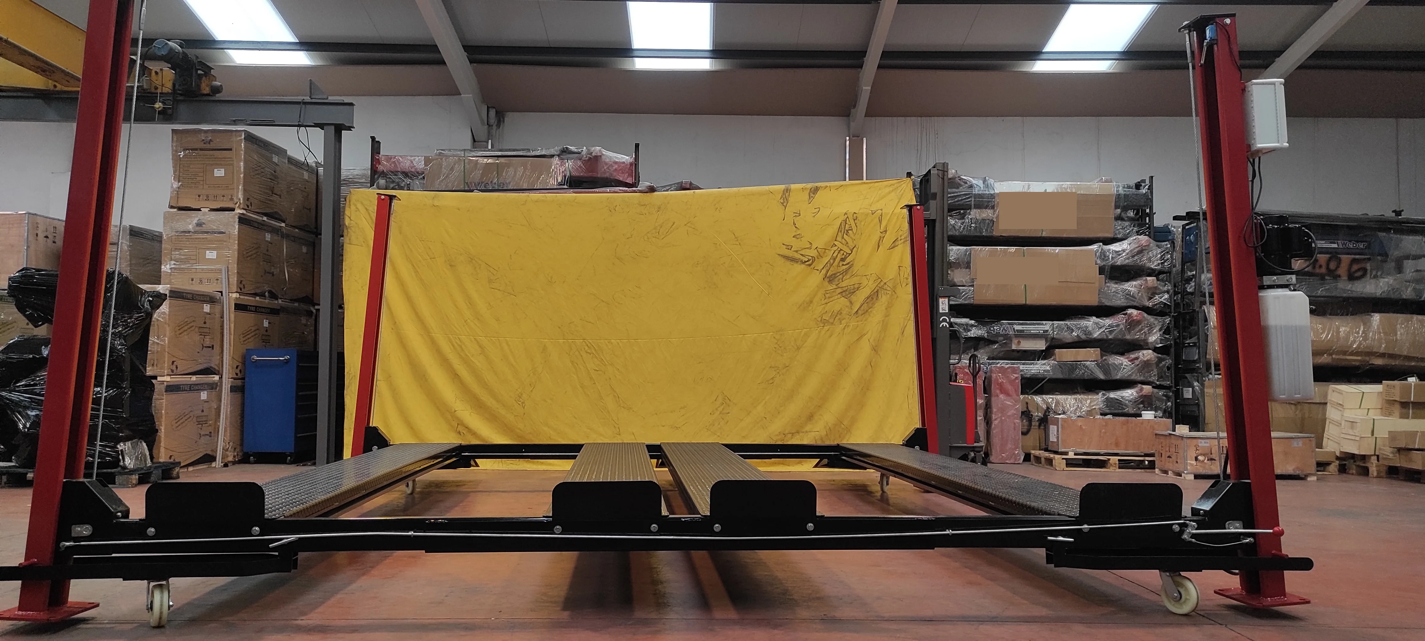 CE certified double wide safe quality 4 post parking lift car lift