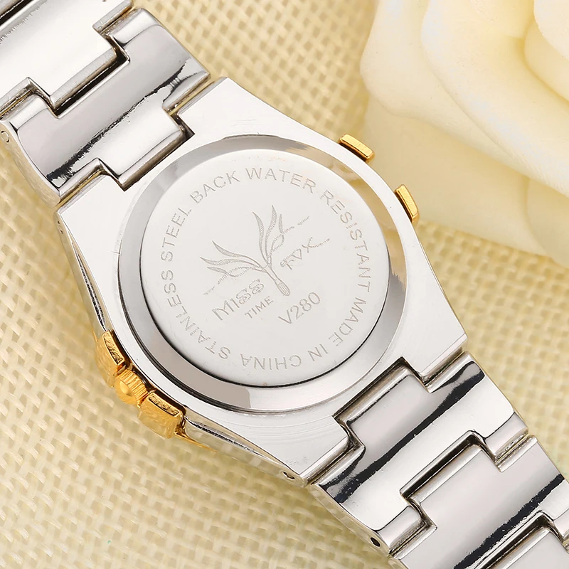 
Miss Fox Fashion Watches Women Diamond Roman Numerals Mother Pearl OmegaINGLY Ladies Gold Watch Waterproof Uhr Quartz Wristwatch 