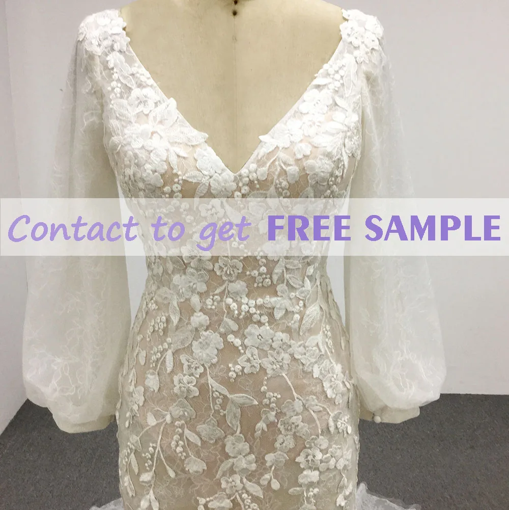 TEENYEE Long Sleeves Wedding Dresses Turkey Istanbul luxury Evening Dress muslim Wedding Dress Women Lady Elegant