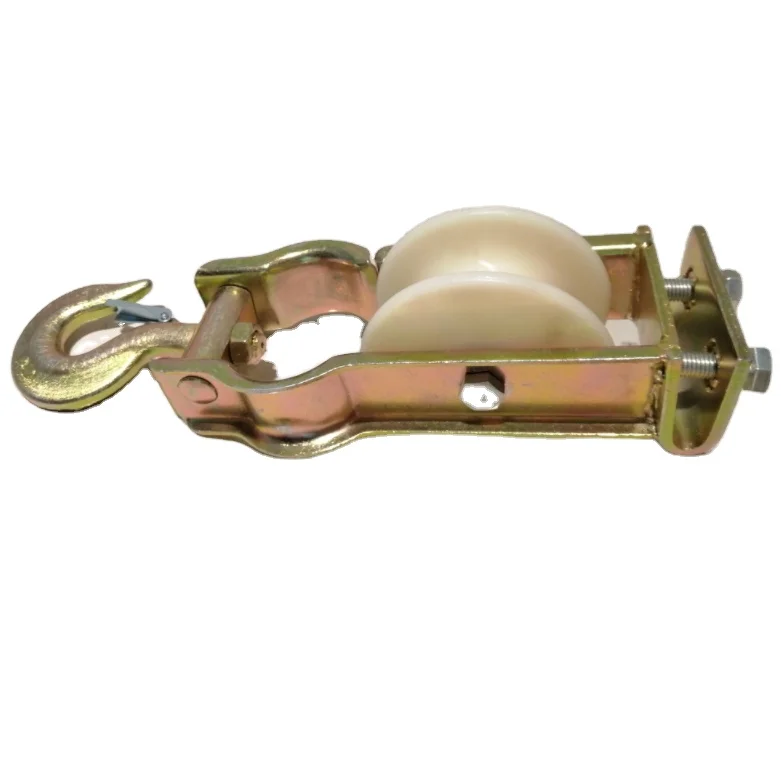 Single 150mm Diameter Cable Roller with Hook New Model DIY Grade Steel Nylon Wheel Customizable ODM OEM Support