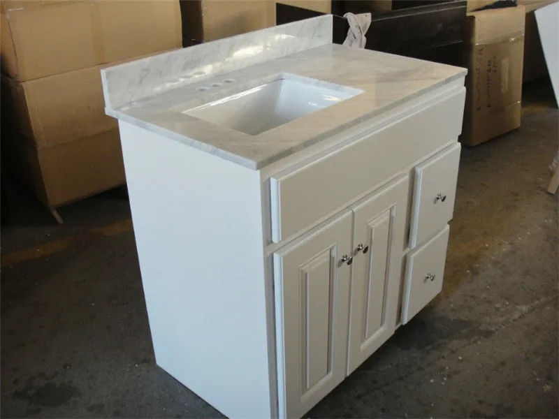 Hot sale Vanity Combo birch wood High polished Modular bathroom cabinet