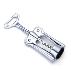 Stainless Steel Wing Corkscrew Wine and Beer Opener Heavy-duty Metal Wine Opener