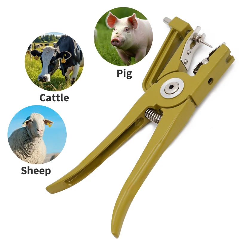 Low price Animal Ear Tag Pliers Portable Effect Saving Ear marking Pliers Pig sheep Metal ear applicator