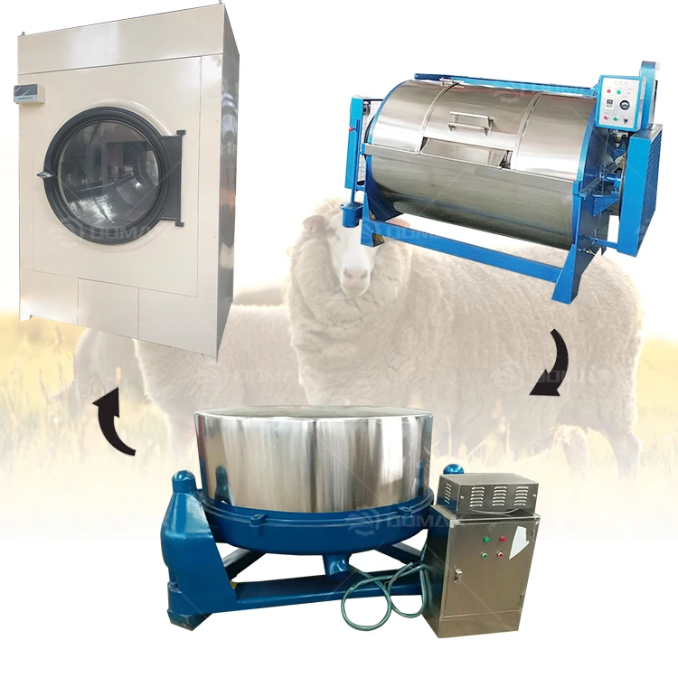 Multi-Functional Washing Machine Sheep Wool Dry Cleaning Dehydration Machine with Price in India Sheep Wool Processing Line