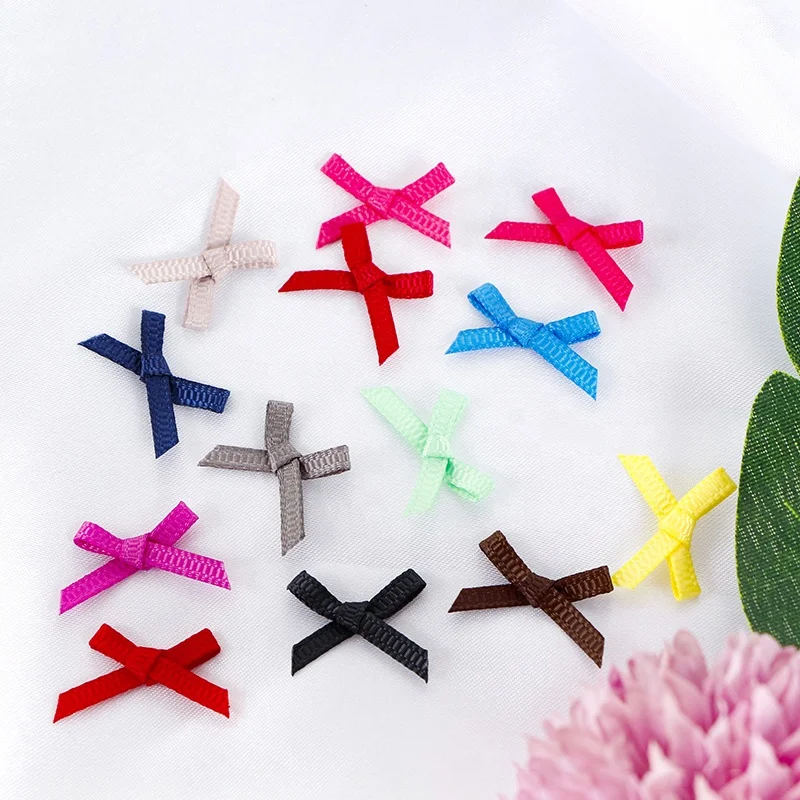 MSD Ribbon Handmade Polyester Colorful Twist Tie Bows Sweets Packaging Garment Ribbon Bow Supplier