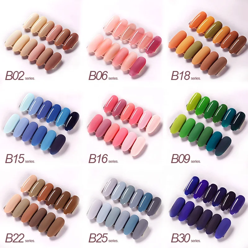 VDN частная марка 6 видов цветов Гель-лак для ногтей комплект с подарочной коробкой био-Гели Soak Off Гель-лак набор бесплатный образец профессиональный салон гвозди