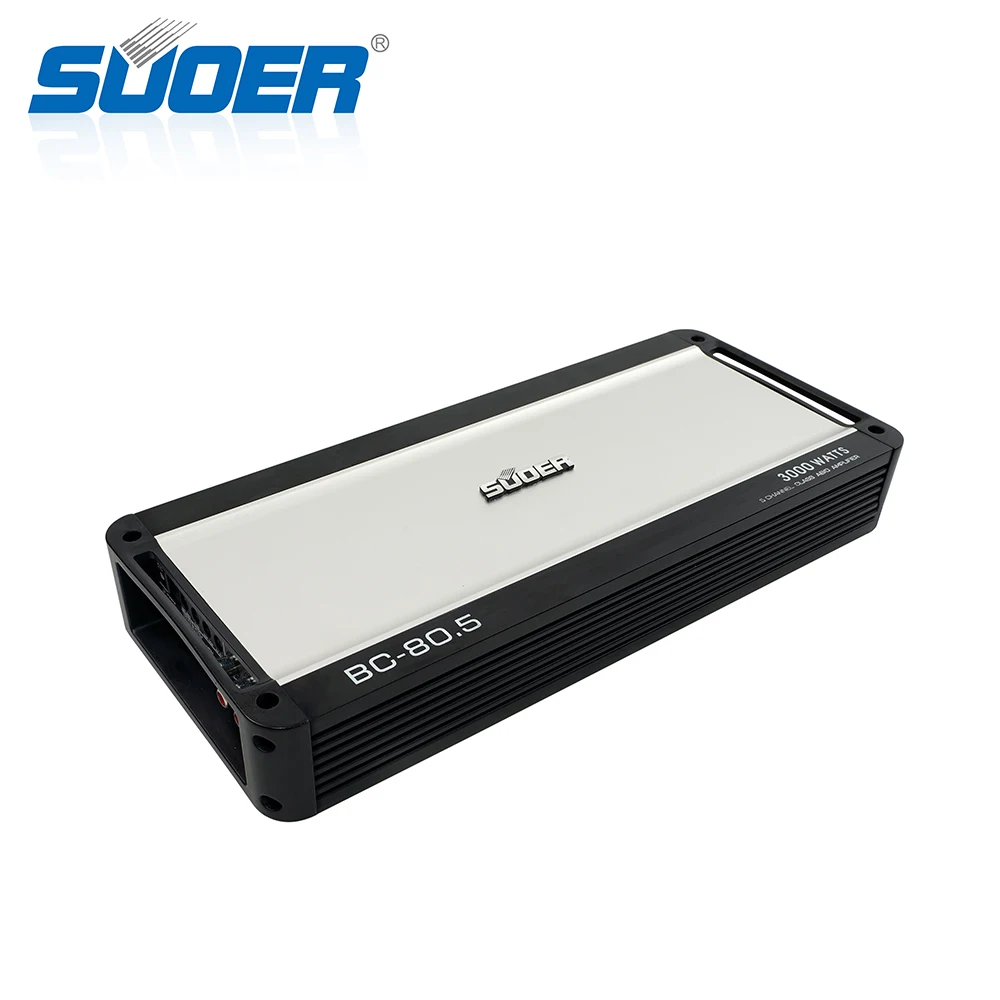 Suoer BC-80.5 New arrival 5 channel 80 watts class D car amplifier mini size amp