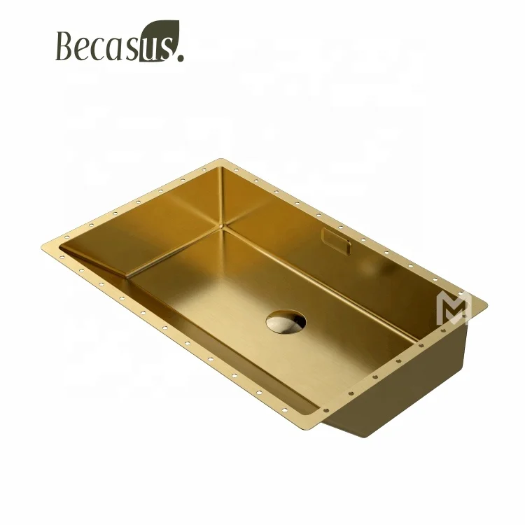 Elegant Square Bathroom Stainless Steel Basin Sink For Hotel