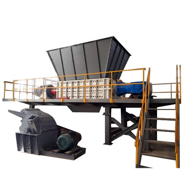 По Переработке изношенных автошин двухвальный шредер