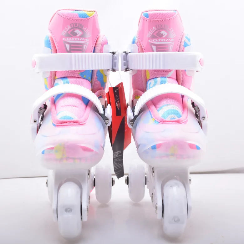 gosome inline skates for kids flashing transparent plastic skates roller skates for kids