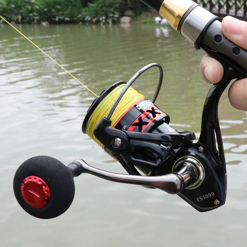 Best Sell Metal Red Black Spinning Wheel For Deep Sea Fishing Carp Spinning Reels
