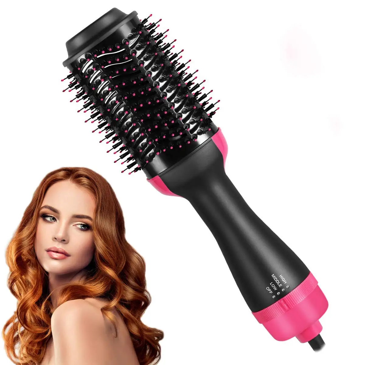
Ulelay OEM & ODM Negative Ion One Step Hair Dryer Volumizer Hair Styler Hot Air Hair Straightener Brush 