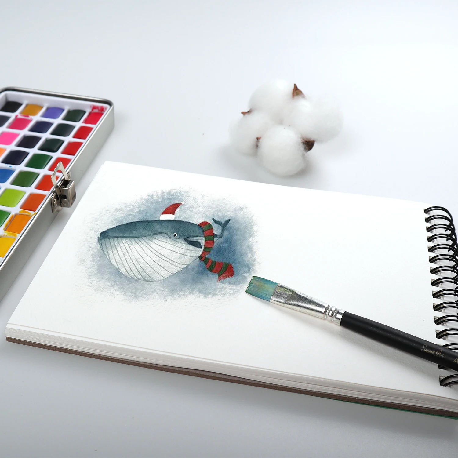 POTENTATE 16K Fine Grained wood pulp watercolor paper pad 300gsm Paper/16 Sheets papel acuarela