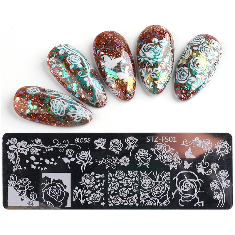 DIY Nail Beauty Design Nail Art Stamp Polish Stainless Metal Nail Stamping Plates