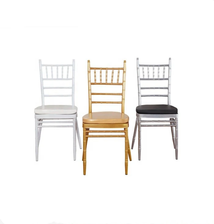 2021 Hot Sale Metal Furniture Napoleon Chairs Stacking Chiavari Chairs Weddings