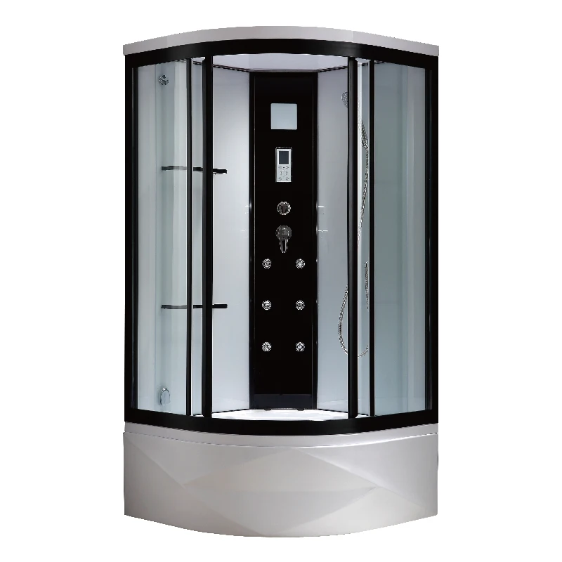 Luxury Modern Bathroom Shower Room Cabin Sliding Glass Rooms Enclosures Accessories With Lights