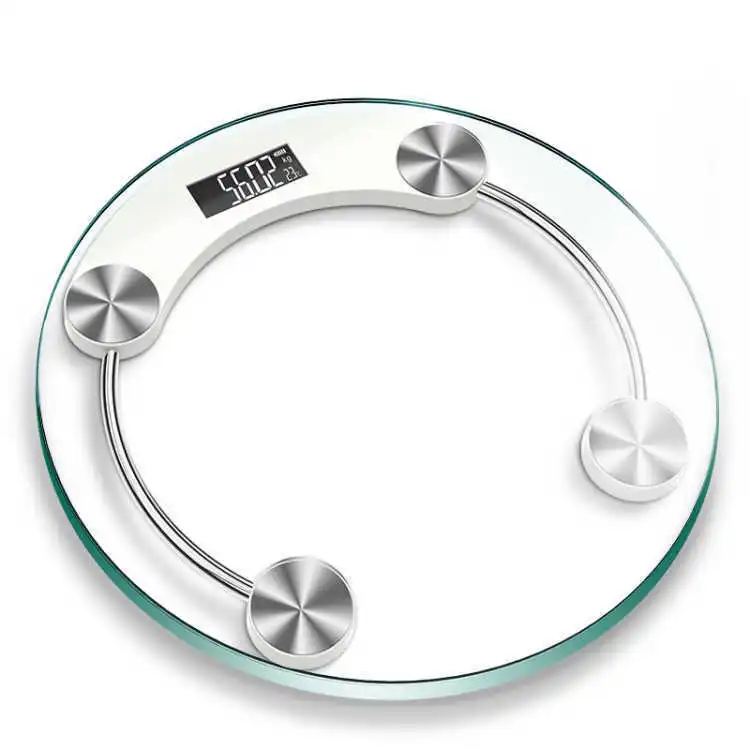 New products Scale 180kg transparent usb battery version Body Round Weighing Balance Scales