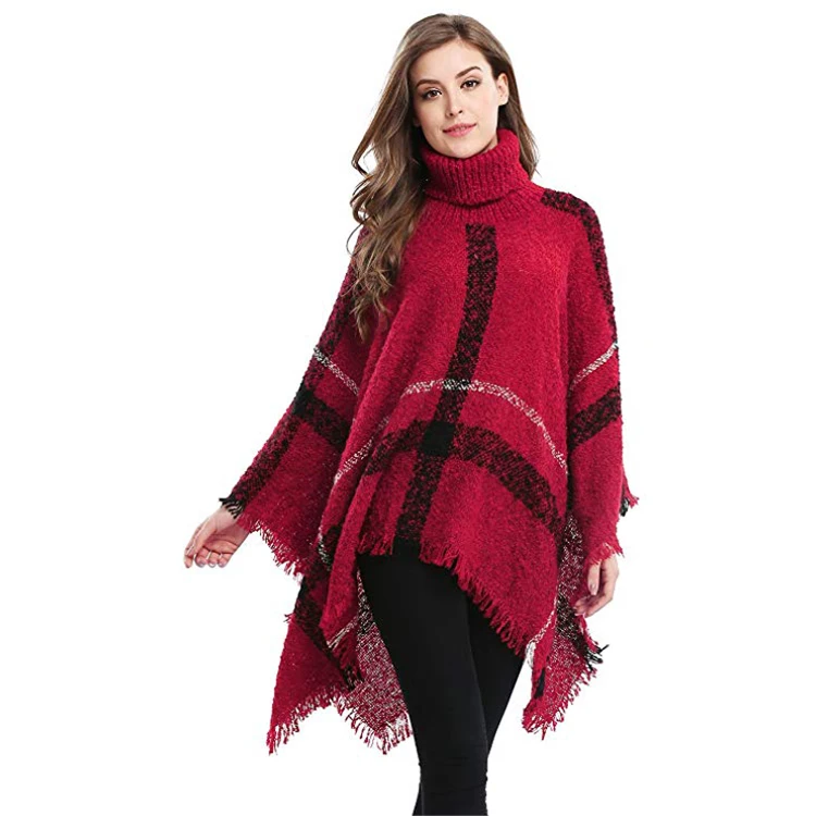 
Super September hot sale Fashioncustom woman cape shawl winter poncho 