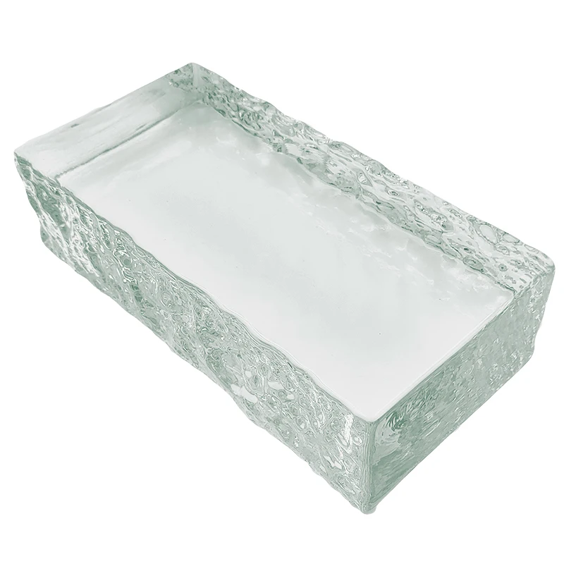 supply hot sale craft solid colorful a variety of indoor specification glass crystal brick block for building decoration