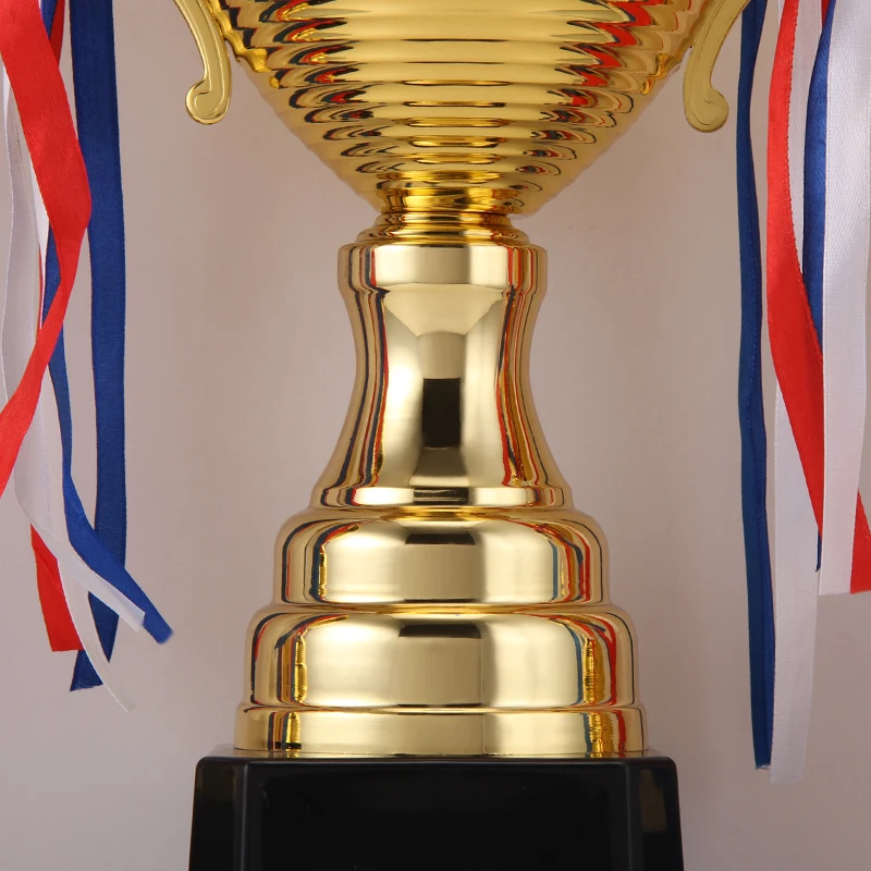 Manufacturers Metal Trophy ABS plastic Base custom Gymnastics Soccer high Golden Sports Soccer Trophy