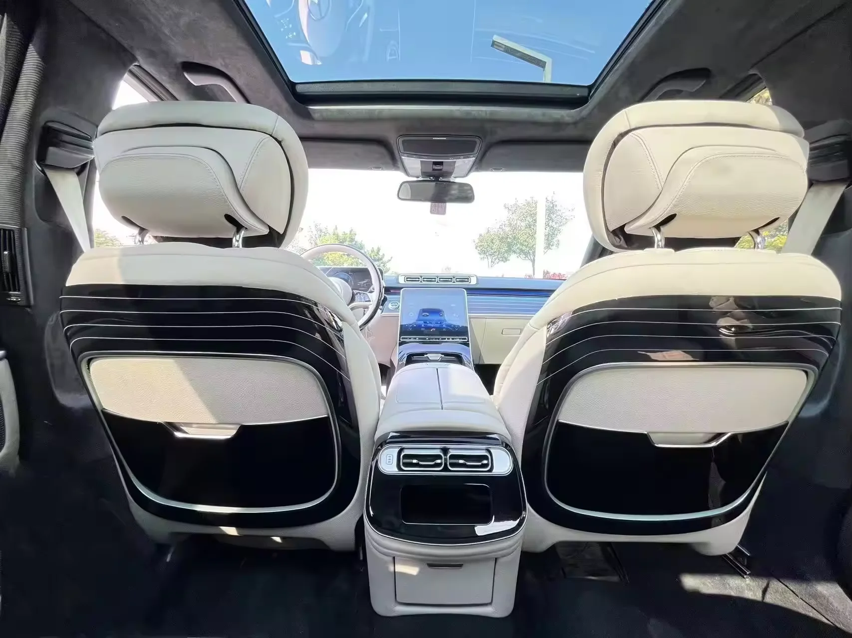 S-class W221 обновление интерьера до W223 комплект подлокотника приборной панели консольные дверные для S class w221 w222 w223 maybach