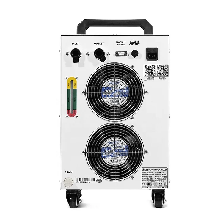 S&A CWUP-20 Portable Chilling Equipment 1700W Air Cooled Water Chiller For 20W Ultrafast UV Laser