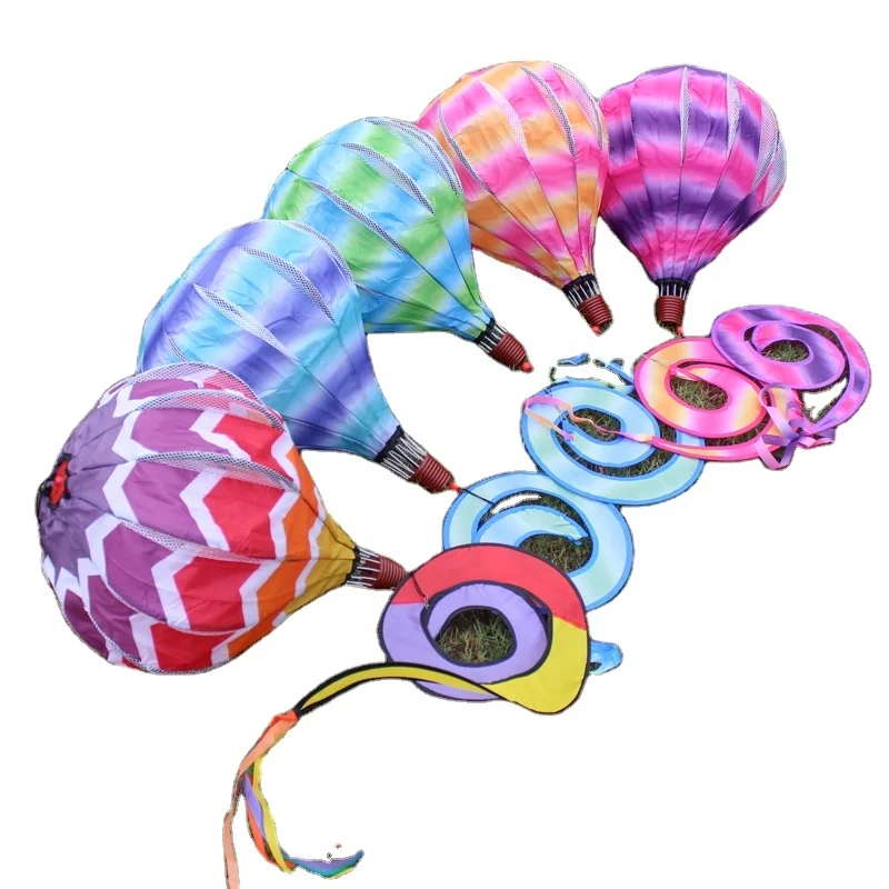 Factory direct Rainbow One telescopic rainbow cloud hot air balloon wind rotating decorations Outdoor garden decoration windmill