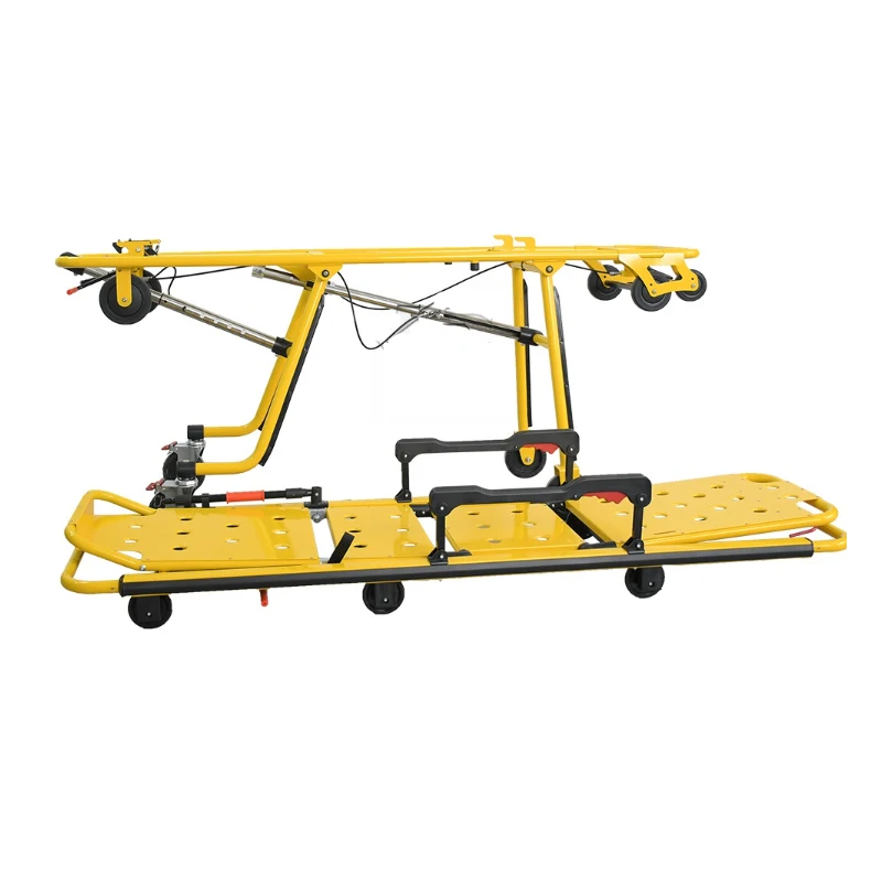 Hospital Emergency Equipment Folding Aluminum Metal  Ambulance Stretcher Ambulance Transfer
