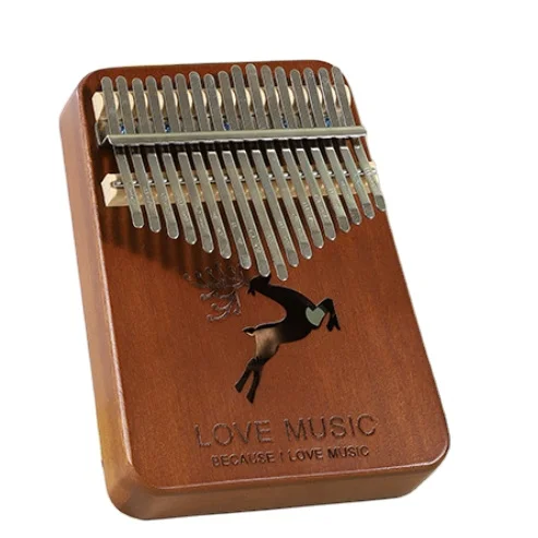 Portable African wood finger thumb piano Mbira Sanza Kalimba 17 Keys calimba
