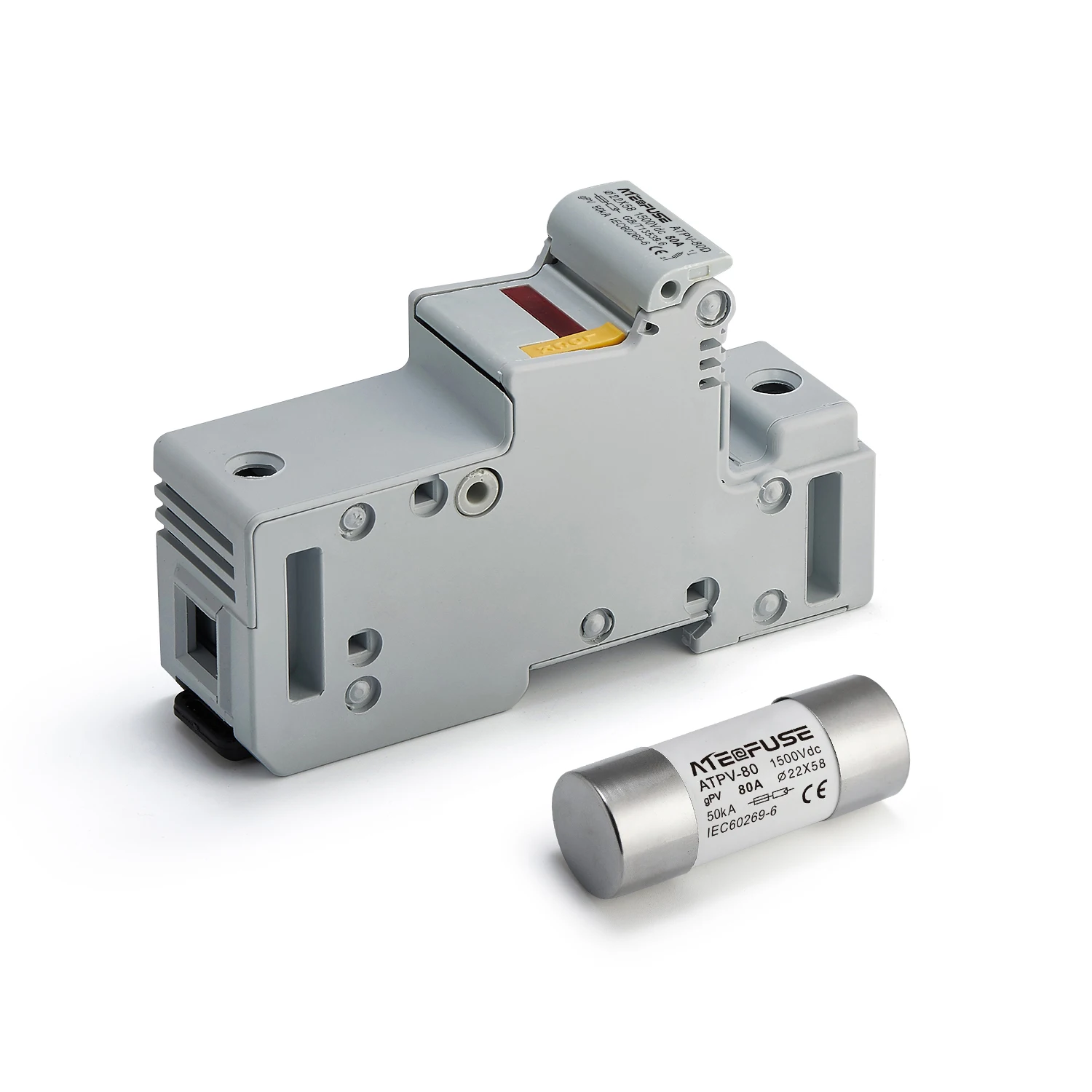 TUV CE 22*58mm DC 1500V 80A Solar PV Fuse Fusible Protection For Solar system