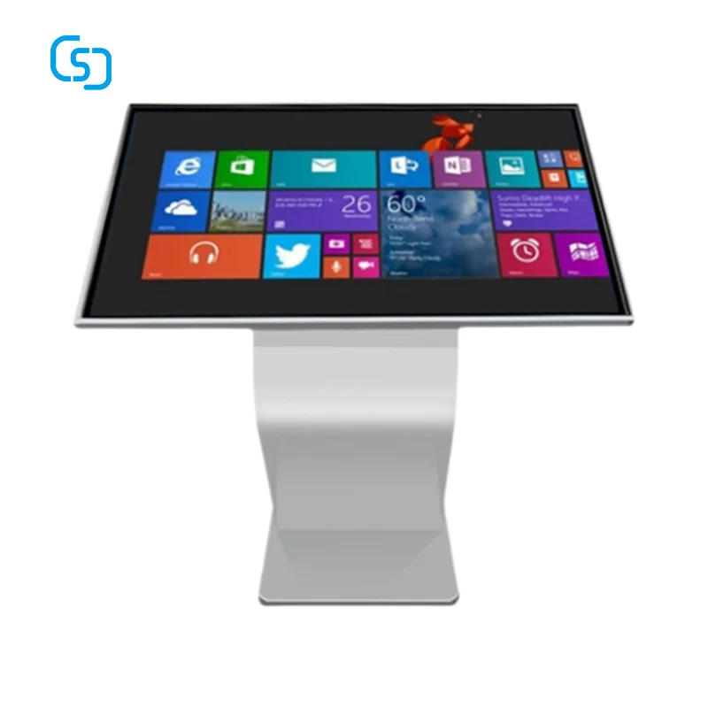 CSJ 55 Inch 4K Digital Signage Touch Screen HD LCD Kiosk Indoor Advertising Retail Stores Shopping Malls SDK Function