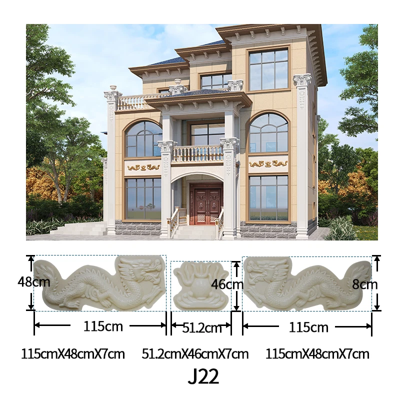 molds for concrete statues animal dragon garden ornaments cement casting  decorative finials wall relief plastic sculpture forms