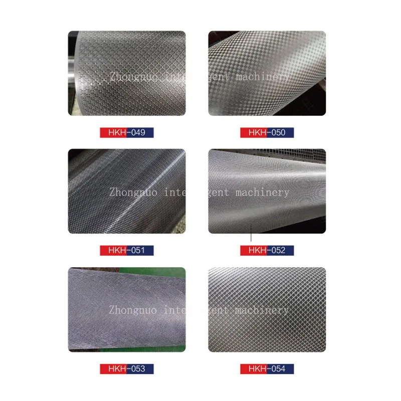 Zhongnuo Customized Patterned Metal Plate Embossing Roller Engraving Embossing Roller Steel Roller