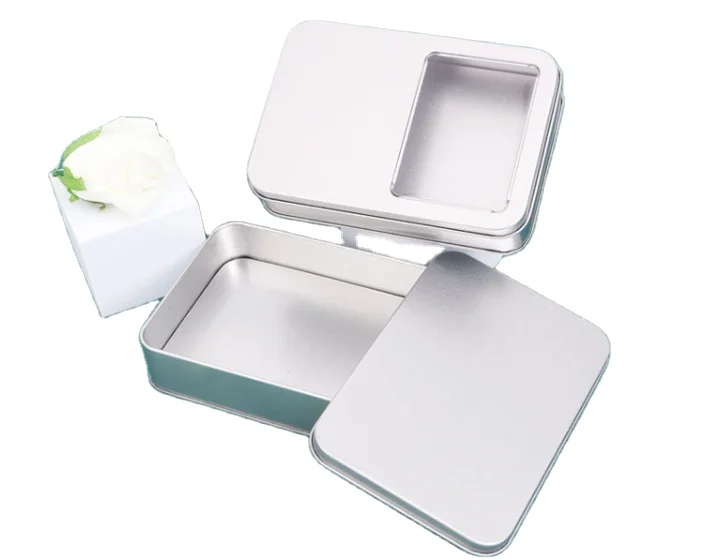 Tinned Square Round Tea Tin Box Metal Jewelry Gift Can Packaging For Cookies Wholesale Custom Packing Tinplate Tin Box