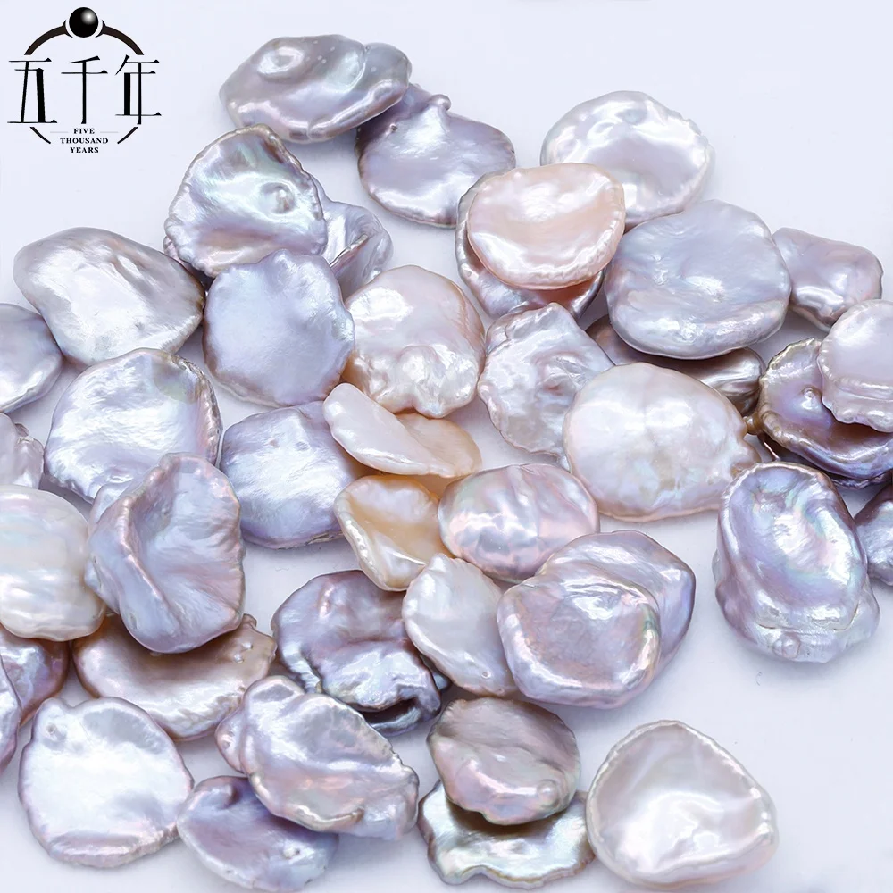 14-24mm Natural Freshwater Keshi Pearls Cultured Pearl Irregular Shape love Wish Flower DIY