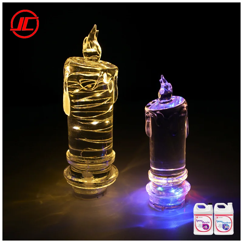 OEM Clear Custom Epoxy Resin Lamps / Epoxy Resin Making Led Light