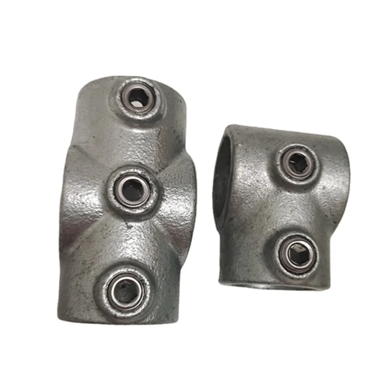 Galvanized and black malleable iron steel elbow pipe flange key clamp structural fittings Playground Fence